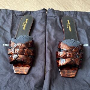 Saint Laurent Tribute Slip-On Sandals size :37.5